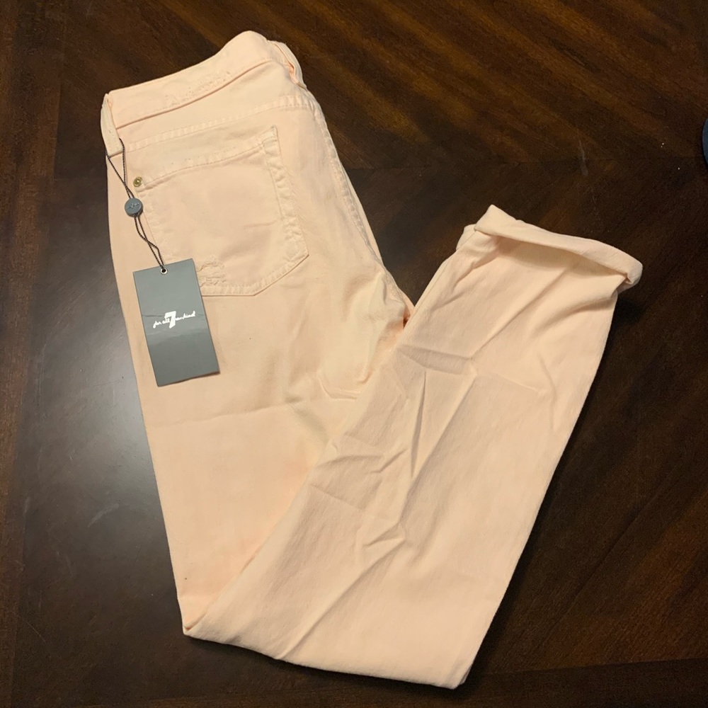 7 For All Mankind Destroyed Slim Cigarette Sz 26